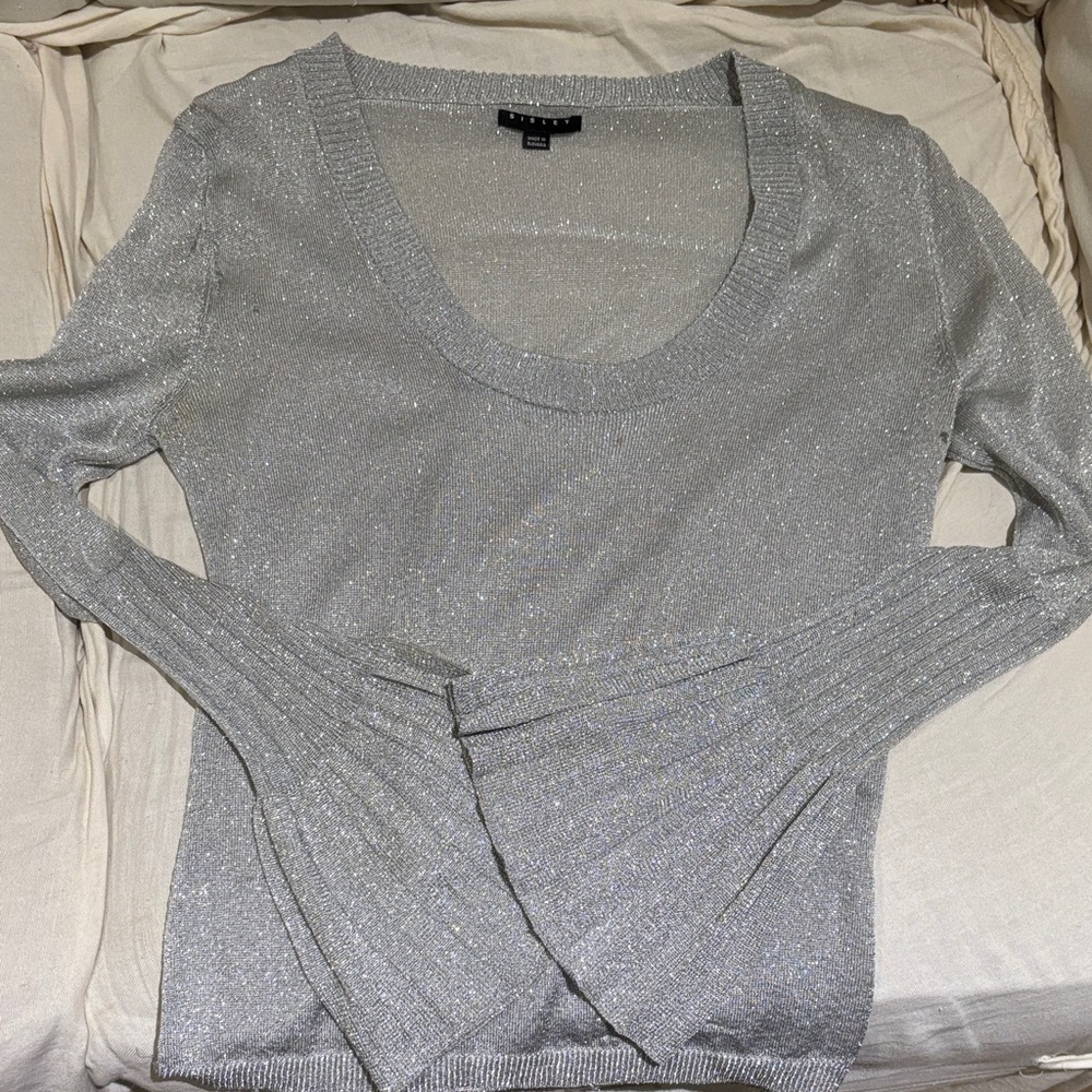 Sisley Silver Glitter Blouse